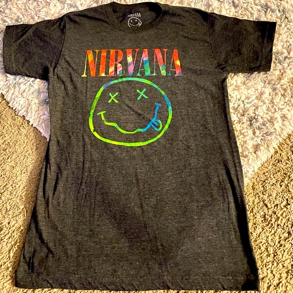Womens band nirvana tshirt - Picture 1 of 4